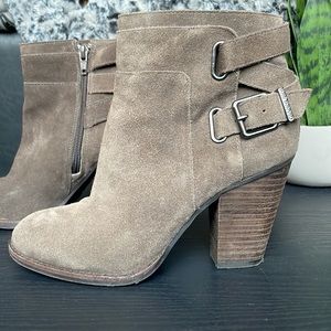 Gianni Bini Grey Suede Ankle Boots